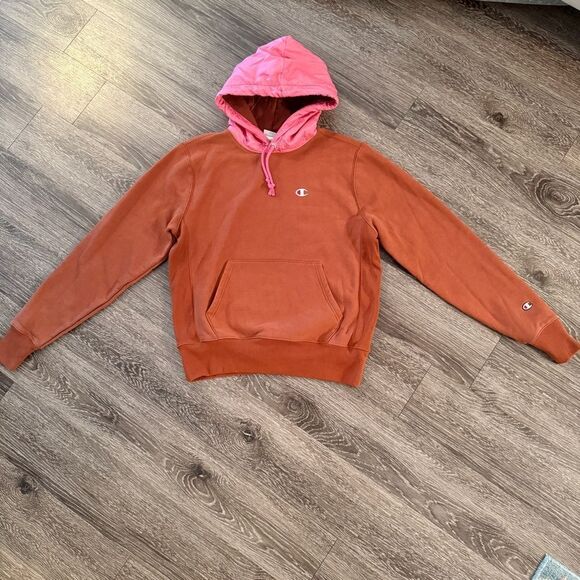Champion UO Exclusive Colorblock Nylon Hoodie Sweatshirt - Picture 1 of 6